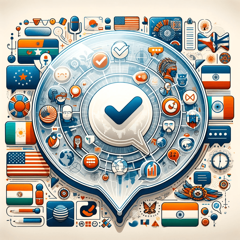 illustration showing clear communication, consistent updates, and cultural sensitivity symbols 